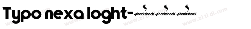 Typo nexa loght字体转换